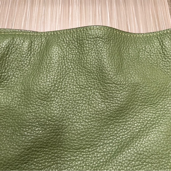 Talbots green pebbled leather purse handbag bag classic - Picture 4 of 8